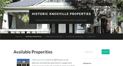 Desktop Screenshot of historicknoxvilleproperties.com