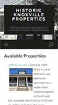 Mobile Screenshot of historicknoxvilleproperties.com