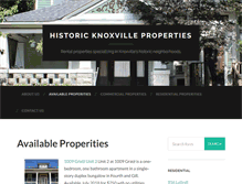 Tablet Screenshot of historicknoxvilleproperties.com